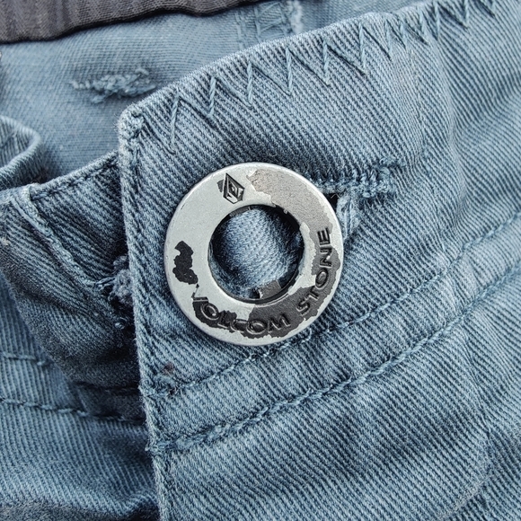 Vintage Y2K 2000s VOLCOM Faded Blue Casual Skater Skate Shorts Mens Size 30 - Picture 4 of 12